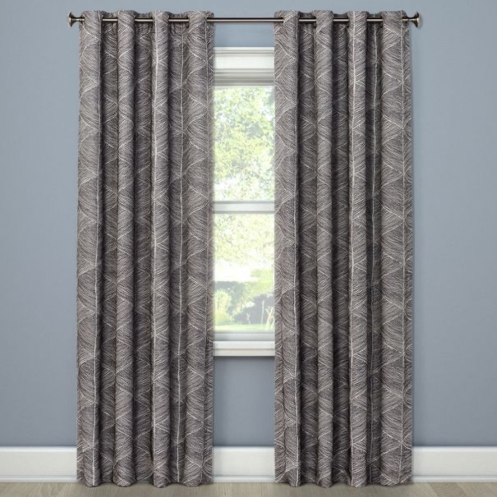 Project 62 (Target) - Blackout curtain panels - grey and white, fun pattern!